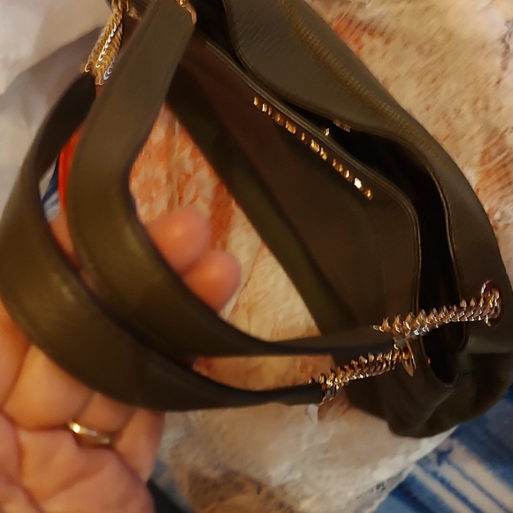 Michael Kors Shoulder Green Pebbled Leather Tote - Picture 10 of 11